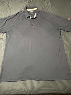 Adidas Climacool golf  men’s polo shirt navy blue / Budweiser Collab size XL